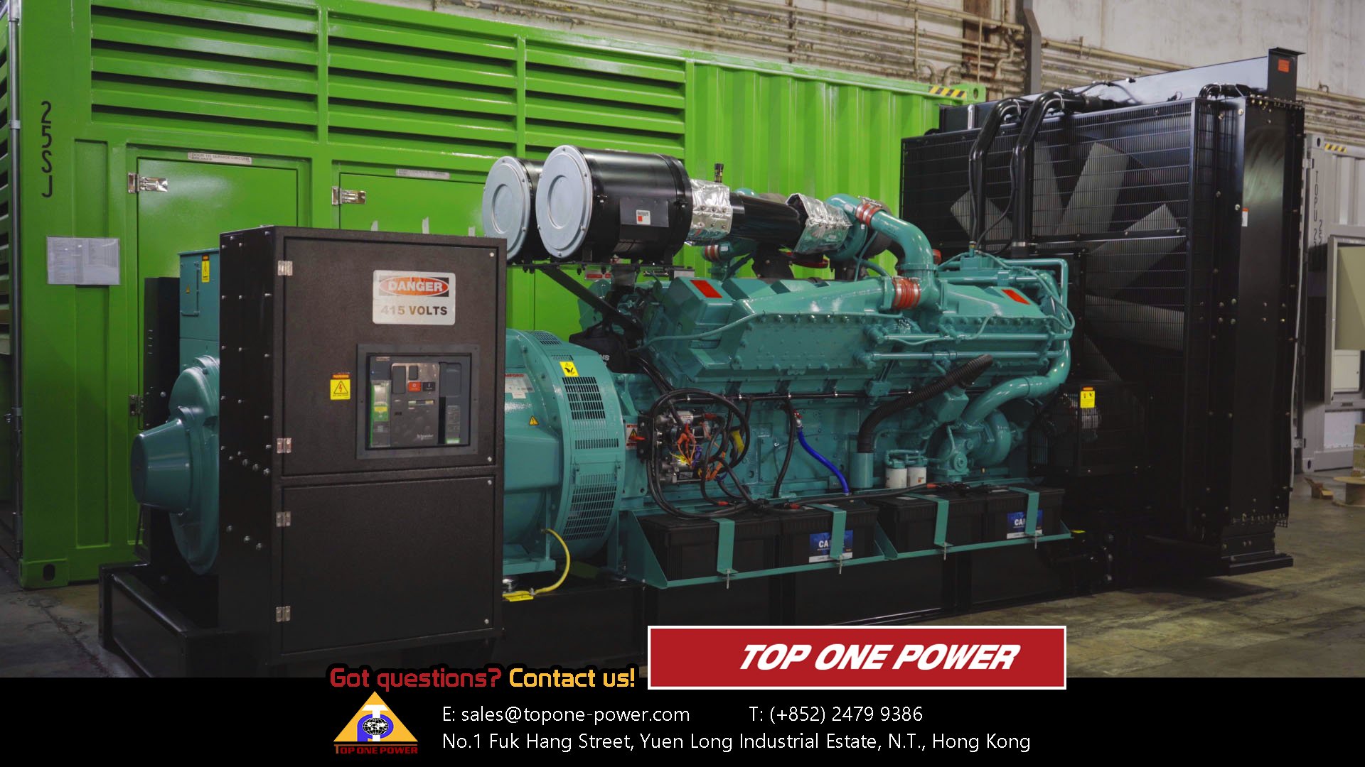 Cummins KTA50G3 industrial diesel generator open set Top One Power