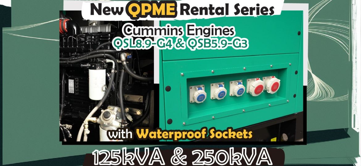 New QPME Rental Series: 125kVA & 250kVA Diesel Generator Sets