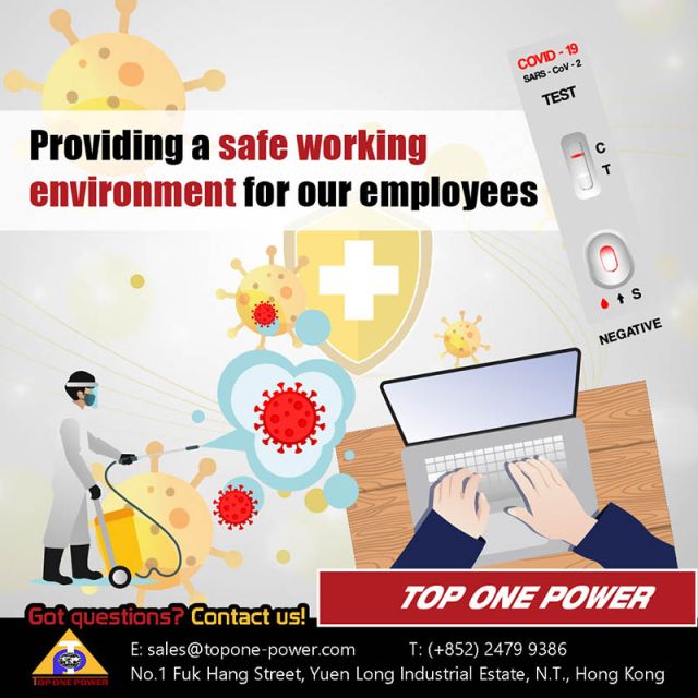 Providing a safe working environment for our employees
