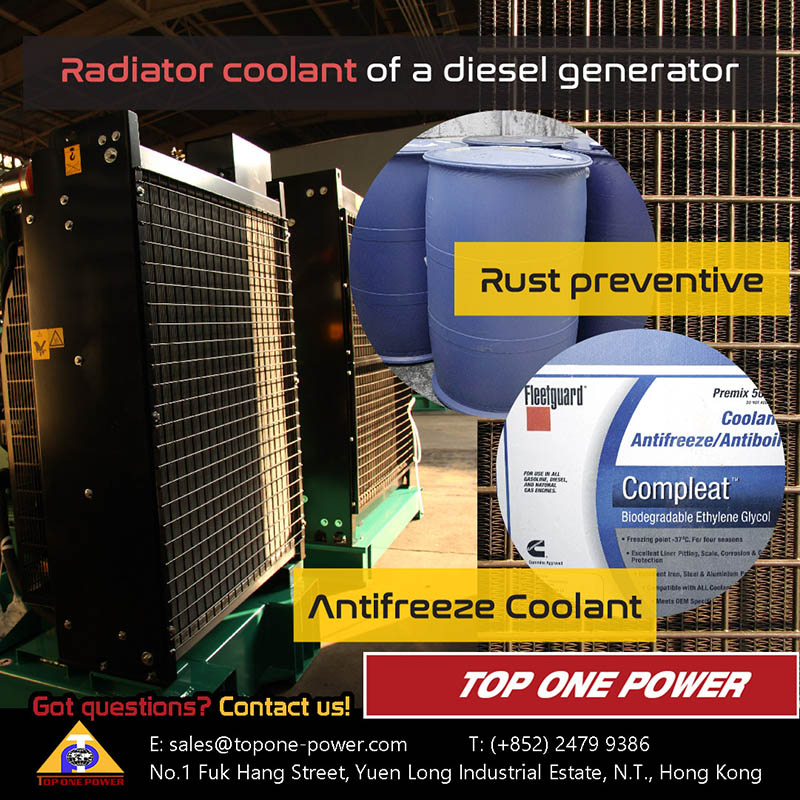 Radiator coolant of a diesel generator Rust preventive & Antifreeze