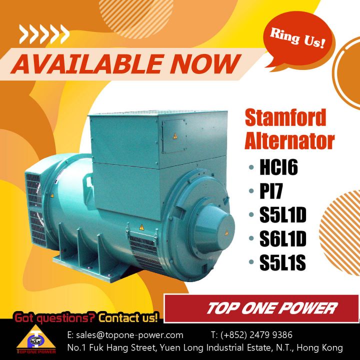 Stamford Alternators Available Now Top One Power