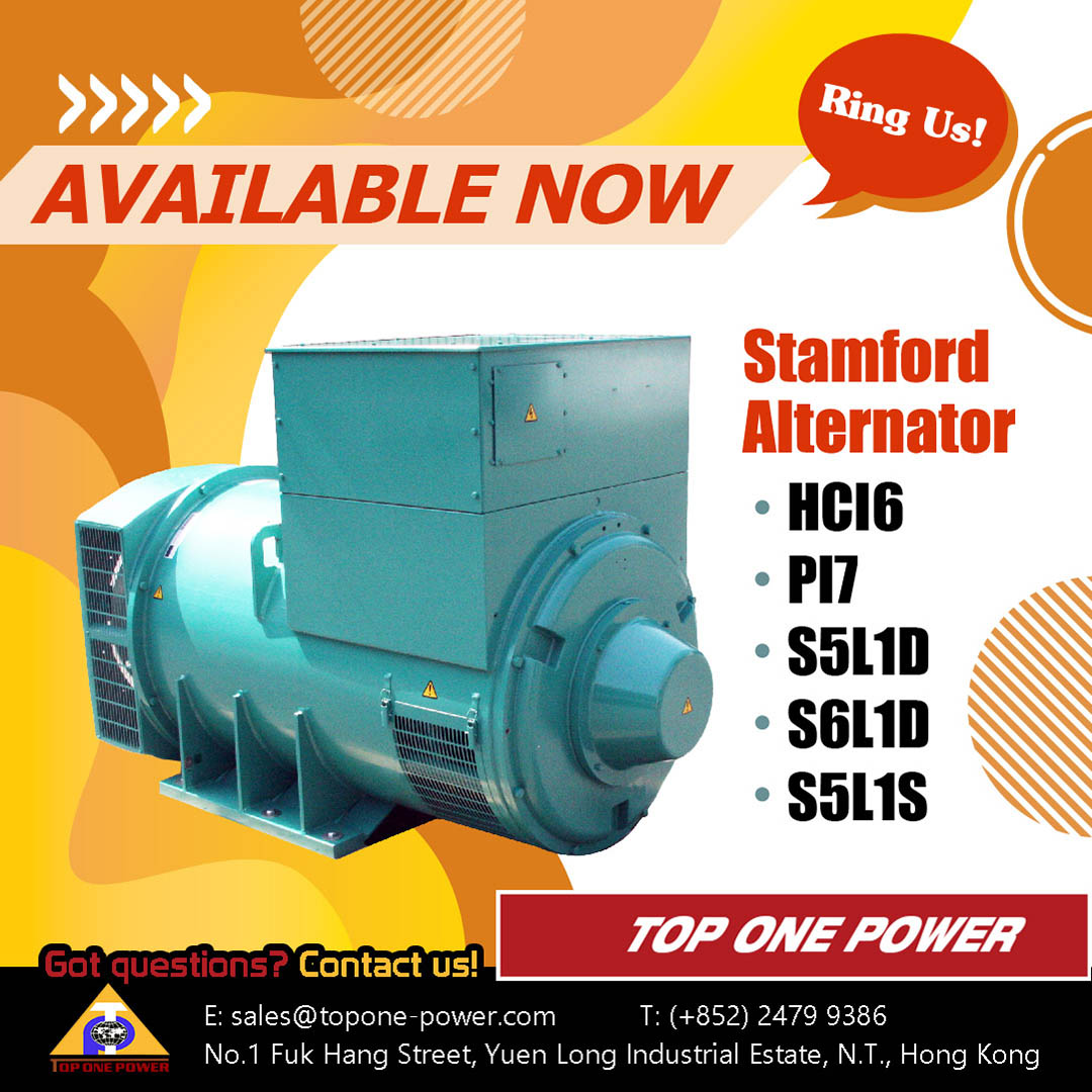 Stamford Alternators Available Now Top One Power
